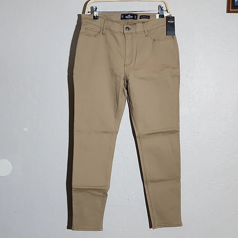 HOLLISTER 13S w31 High Rise Super Skinny Khaki Beige Pants